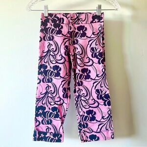 Pink and Black Floral Kids Pants